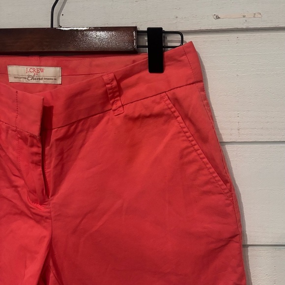 J. Crew Chino broken in Shorts Coral Pink  Broken-in Cotton Pockets
Mid-Rise  0 - Picture 3 of 9